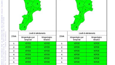 Criticità idrogeologica-idraulica e temporali in Calabria 01-03-2022