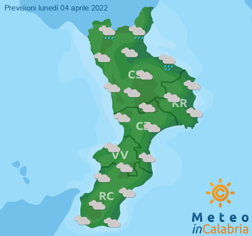 Previsioni Meteo Calabria 04-04-2022