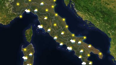 Previsioni del tempo in Italia per il giorno 09/05/2022