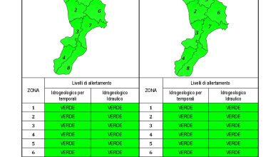 Criticità idrogeologica-idraulica e temporali in Calabria 10-09-2022