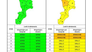 Criticità idrogeologica-idraulica e temporali in Calabria 25-09-2022