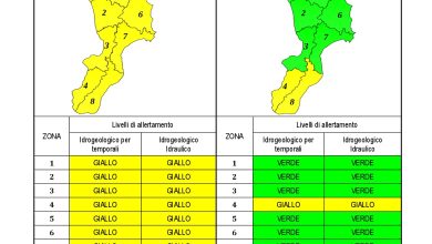 Criticità idrogeologica-idraulica e temporali in Calabria 29-09-2022