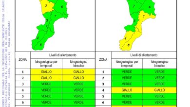 Criticità idrogeologica-idraulica e temporali in Calabria 02-03-2023