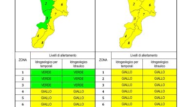 Criticità idrogeologica-idraulica e temporali in Calabria 04-04-2023