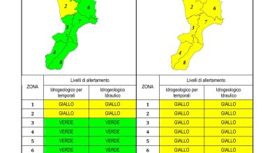 Criticità idrogeologica-idraulica e temporali in Calabria 15-04-2023