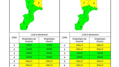 Criticità idrogeologica-idraulica e temporali in Calabria 18-04-2023