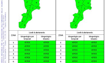 Criticità idrogeologica-idraulica e temporali in Calabria 06-05-2023