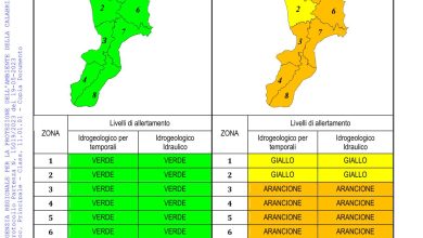 Criticità idrogeologica-idraulica e temporali in Calabria 19-05-2023