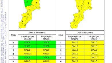 Criticità idrogeologica-idraulica e temporali in Calabria 21-05-2023