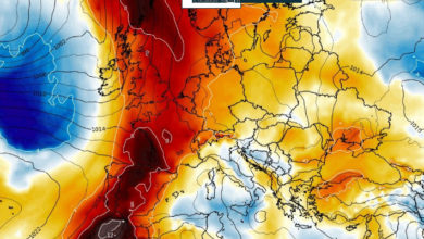 Graduale e progressivo calo delle temperature