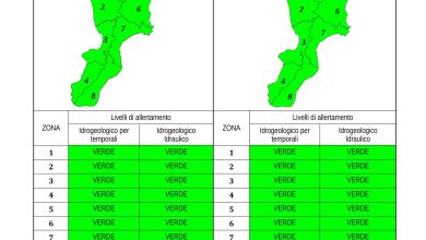 Criticità idrogeologica-idraulica e temporali in Calabria 29-06-2023