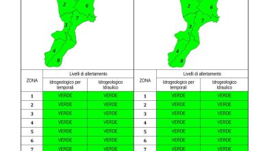 Criticità idrogeologica-idraulica e temporali in Calabria 01-07-2023