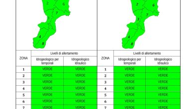 Criticità idrogeologica-idraulica e temporali in Calabria 07-08-2023