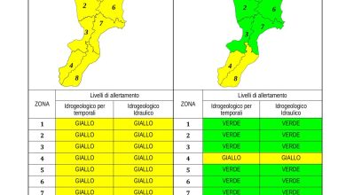 Criticità idrogeologica-idraulica e temporali in Calabria 07-09-2023