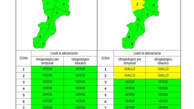 Criticità idrogeologica-idraulica e temporali in Calabria 15-10-2023