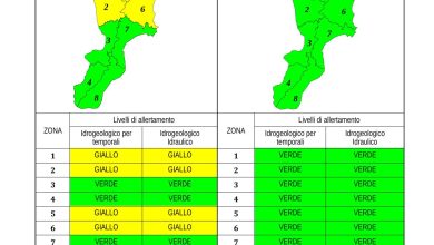 Criticità idrogeologica-idraulica e temporali in Calabria 17-10-2023