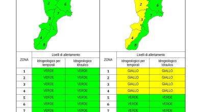 Criticità idrogeologica-idraulica e temporali in Calabria 24-10-2023