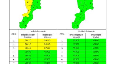 Criticità idrogeologica-idraulica e temporali in Calabria 27-10-2023