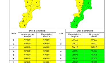 Criticità idrogeologica-idraulica e temporali in Calabria 04-11-2023